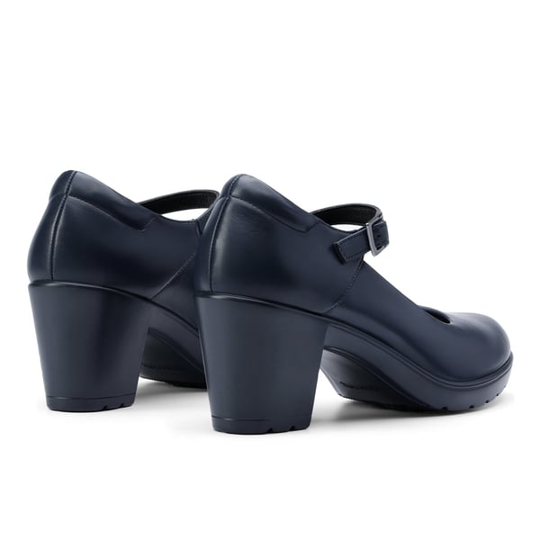 [Stand All Day Pumps] Edenia Round Toe Mary Jane Pumps - NAVY BLUE - 3